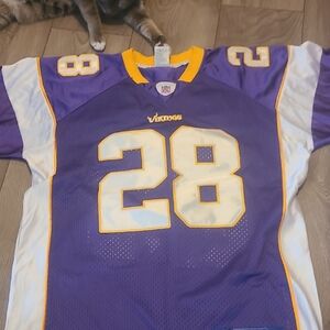 Reebok Purple and Yellow Sports Jersey